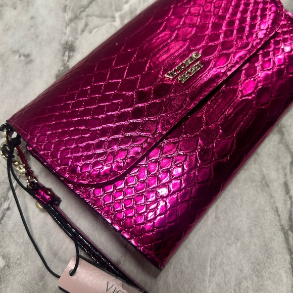 Victoria Secret metallic pink wristlet/wallet - Picture 2 of 5